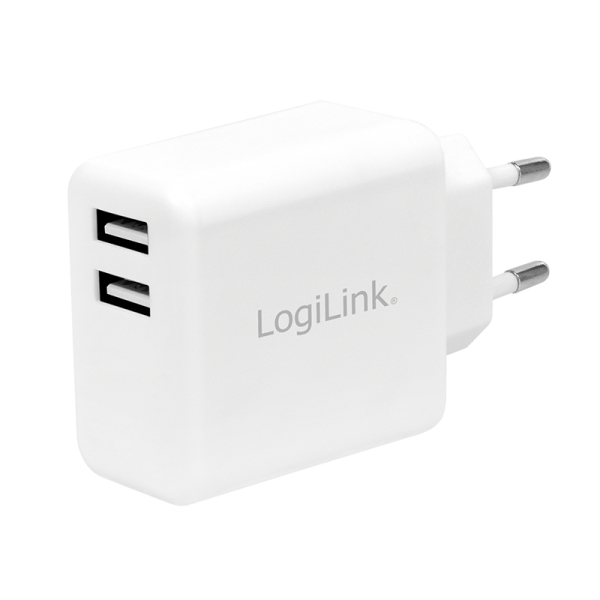 LogiLink PA0210W mobile device charger Smartphone, Tablet White AC Indoor – image 1