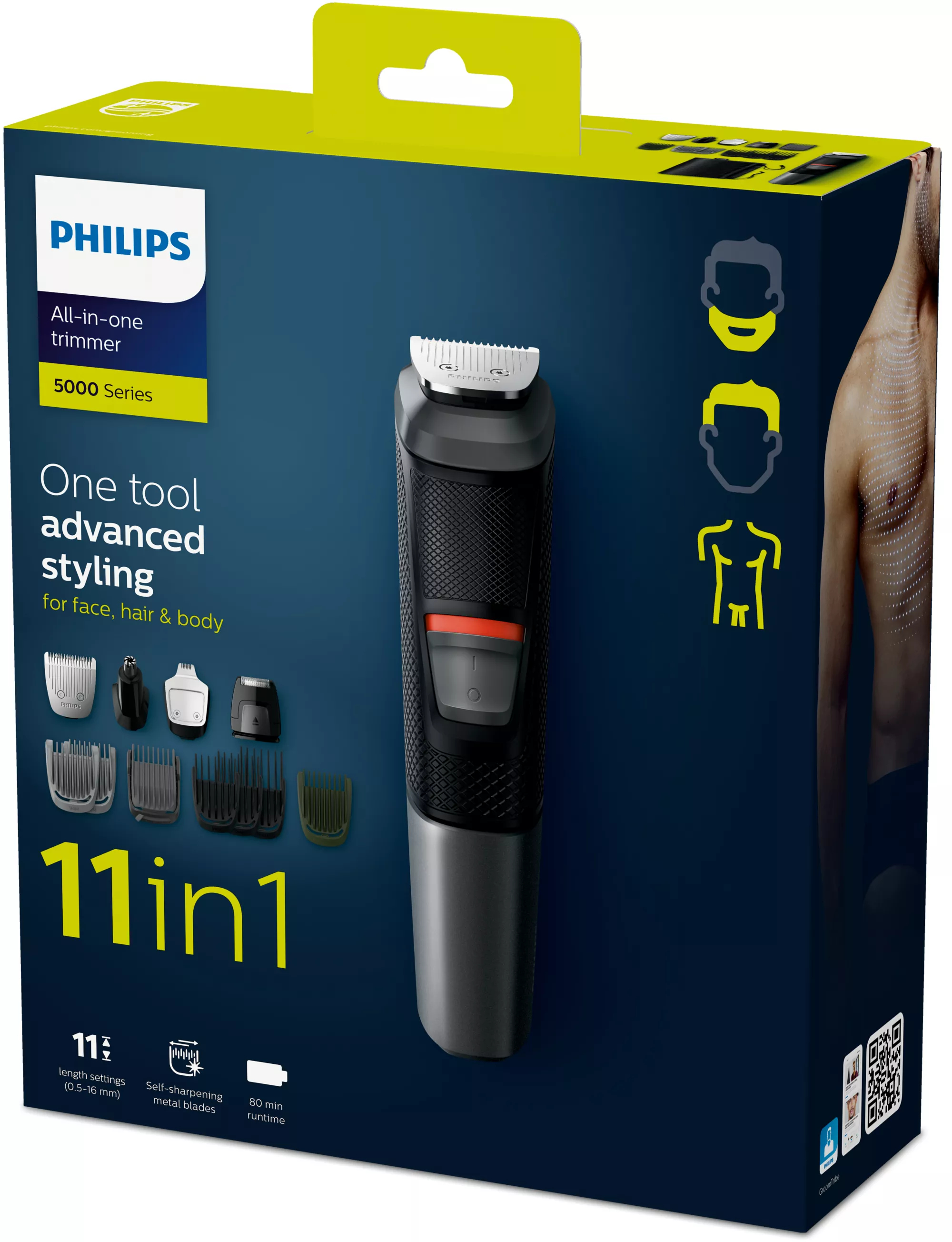 Philips MULTIGROOM Series 5000 MG5730/15 11-in-1, Face, Hair and Body – image 2