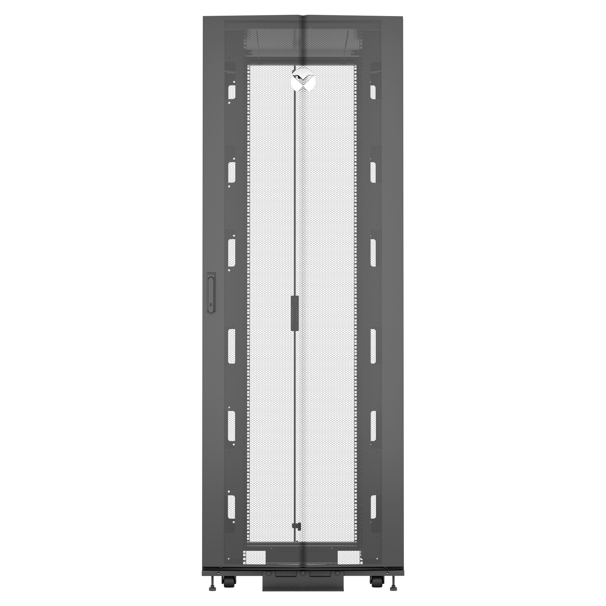 Vertiv VR3157 rack cabinet 48U Freestanding rack Black, Transparent – image 5