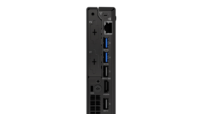 Lenovo ThinkCentre M720q Intel® Core™ i3 i3-8100T 8 GB DDR4-SDRAM 1 TB HDD Windows 10 Pro Mini PC Black image 8