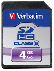 Verbatim SecureDigital SDHC Class 6 4GB – image 1