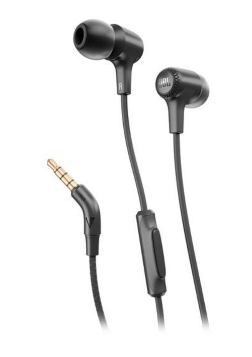 JBL E15 Headset Wired In-ear Calls/Music Black – image 1