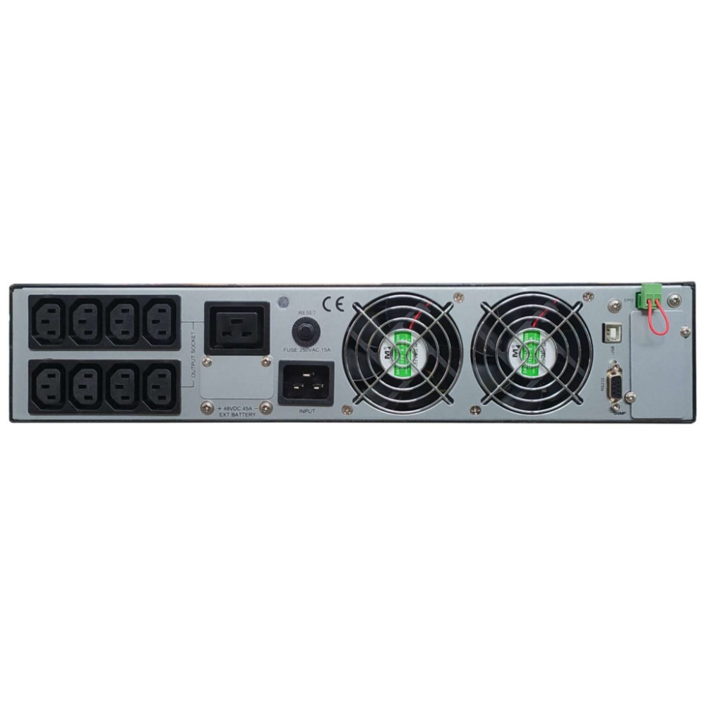 Techly IUPS-RM2KL9PROS uninterruptible power supply (UPS) Double-conversion (Online) 2 kVA – image 3