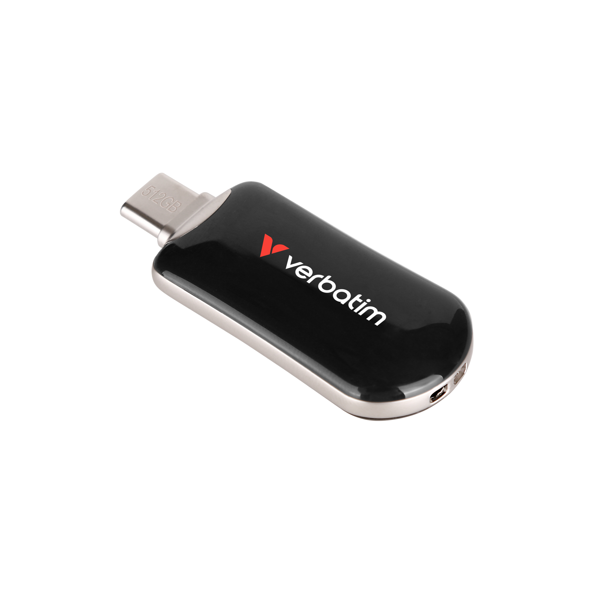 USB-Stick 512GB Verbatim 3.2 Typ C Plectra Flash Drive black USB-Stick