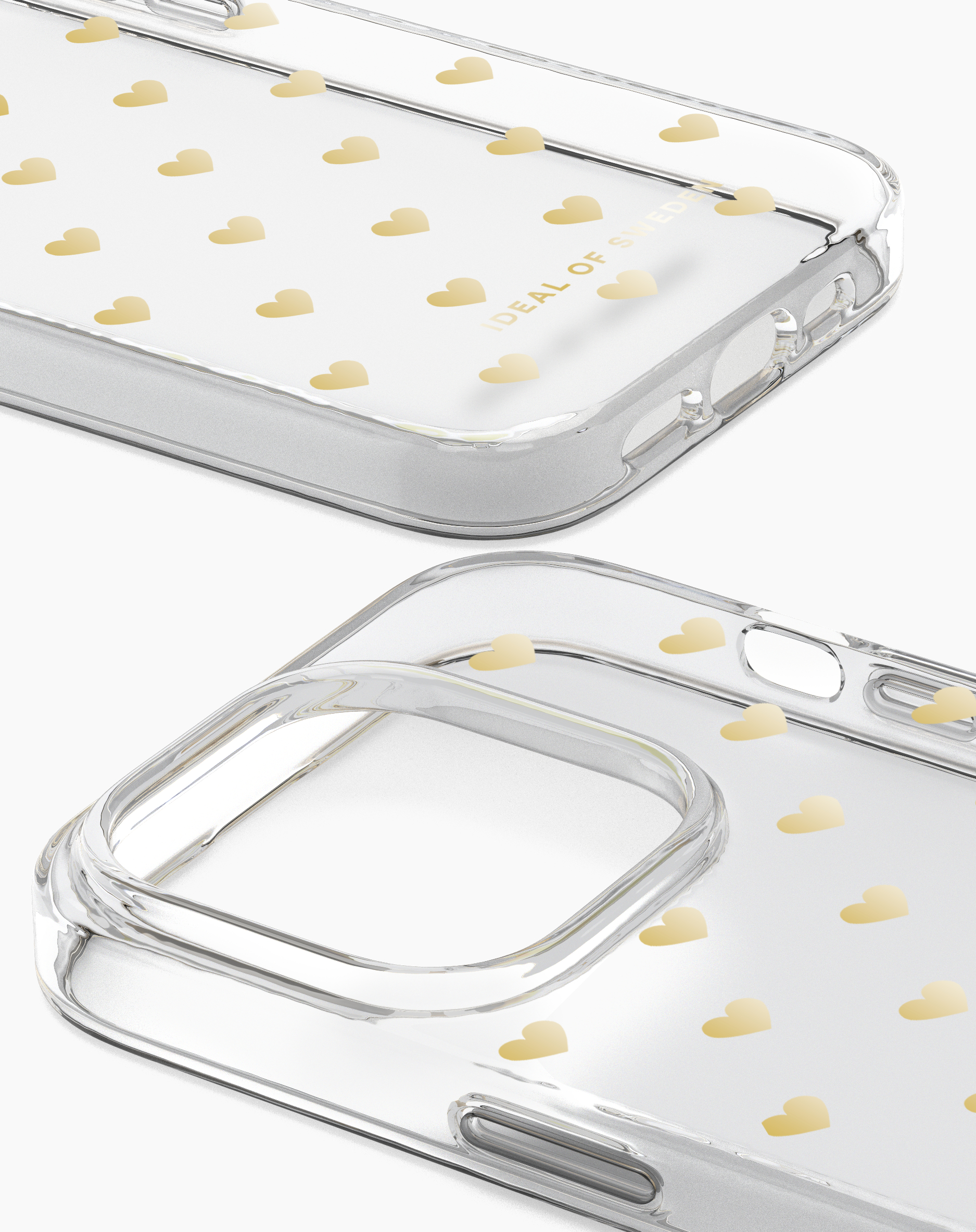iDeal of Sweden Clear Case iPhone 14 Pro Golden Hearts – image 3