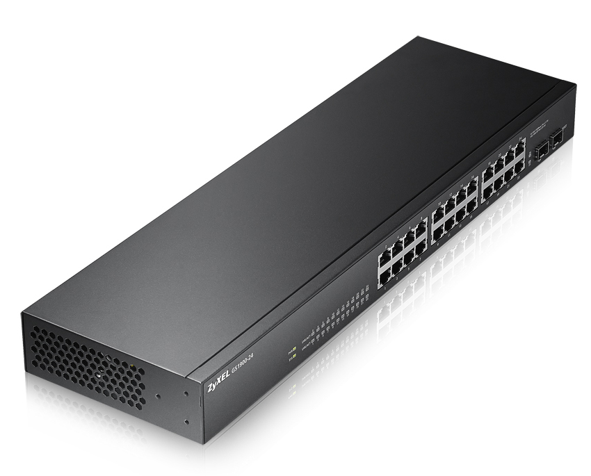 Zyxel GS1900-24 network switch Managed Gigabit Ethernet (10/100/1000) Black – image 2
