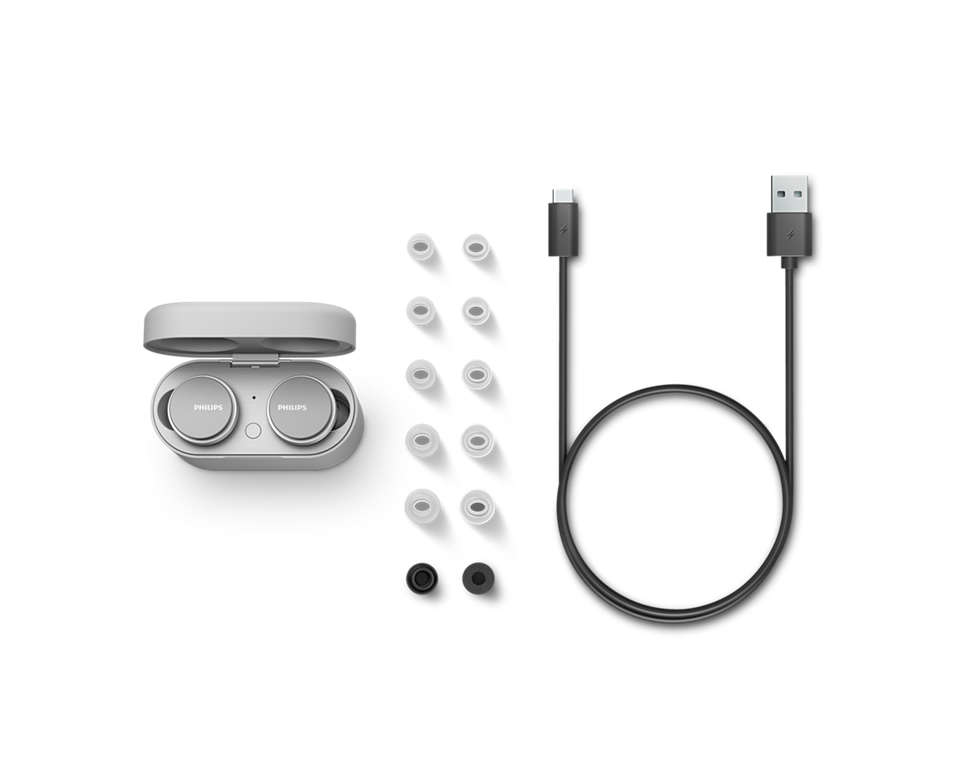 Philips TAT8506WT/00 headphones/headset True Wireless Stereo (TWS) In-ear Calls/Music USB Type-C Bluetooth White – image 2