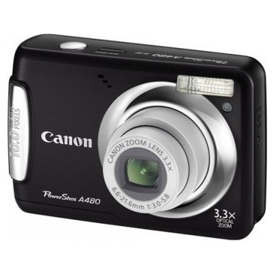 Canon PowerShot A480, Black