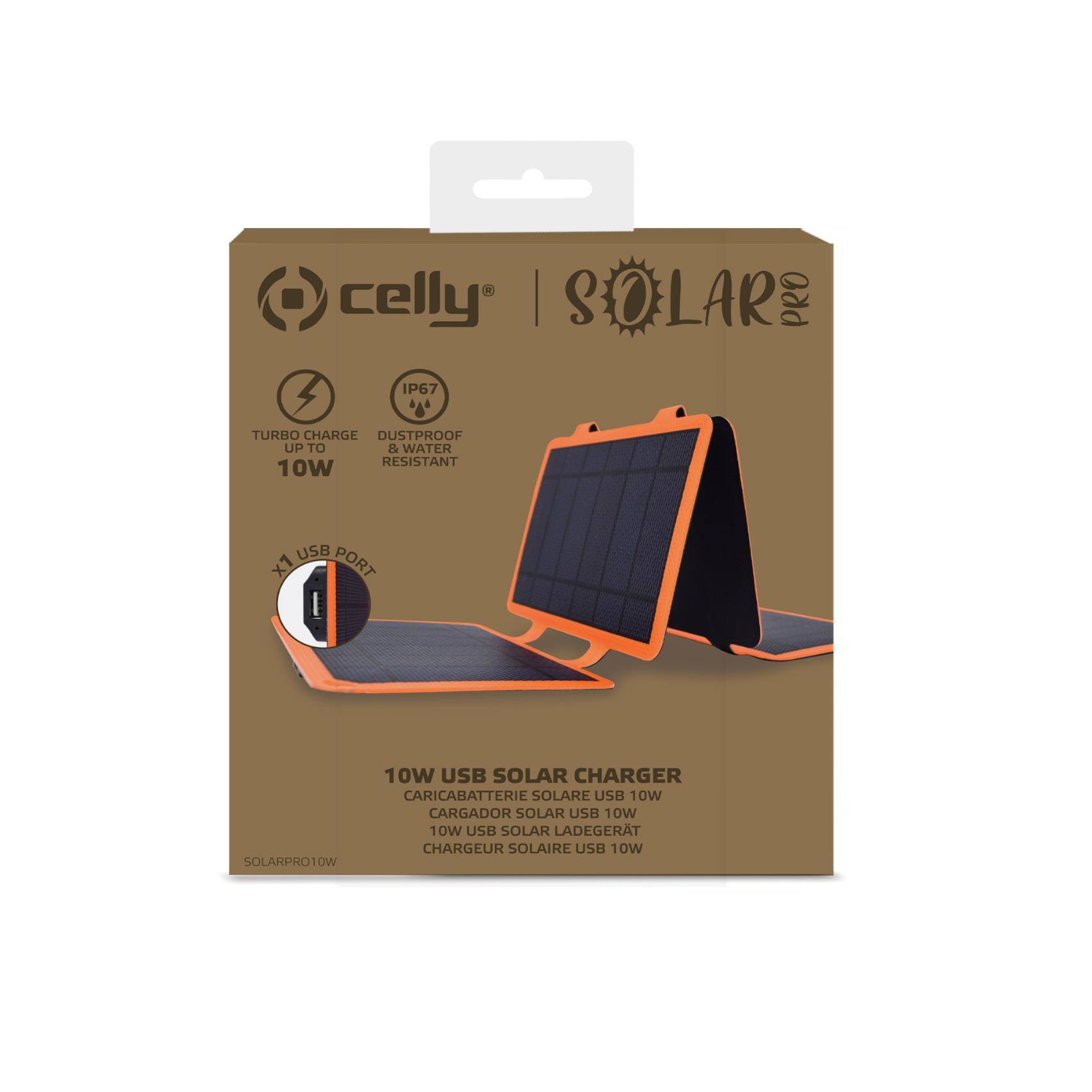 Celly Solarpro10W Smartphone Black, Orange Solar Outdoor – image 6