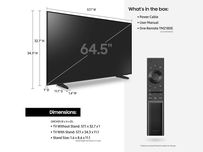 Samsung QN65Q6DAAF 165.1 cm (65") 4K Ultra HD Smart TV Wi-Fi Grey, Titanium – image 5