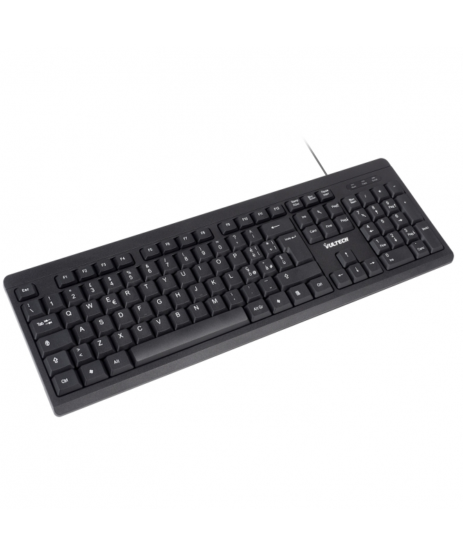 Vultech KEY-609 keyboard Office USB QWERTY Italian Black – image 3