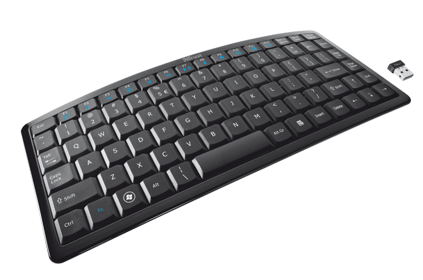 Trust 18179 keyboard Universal RF Wireless Turkish Black