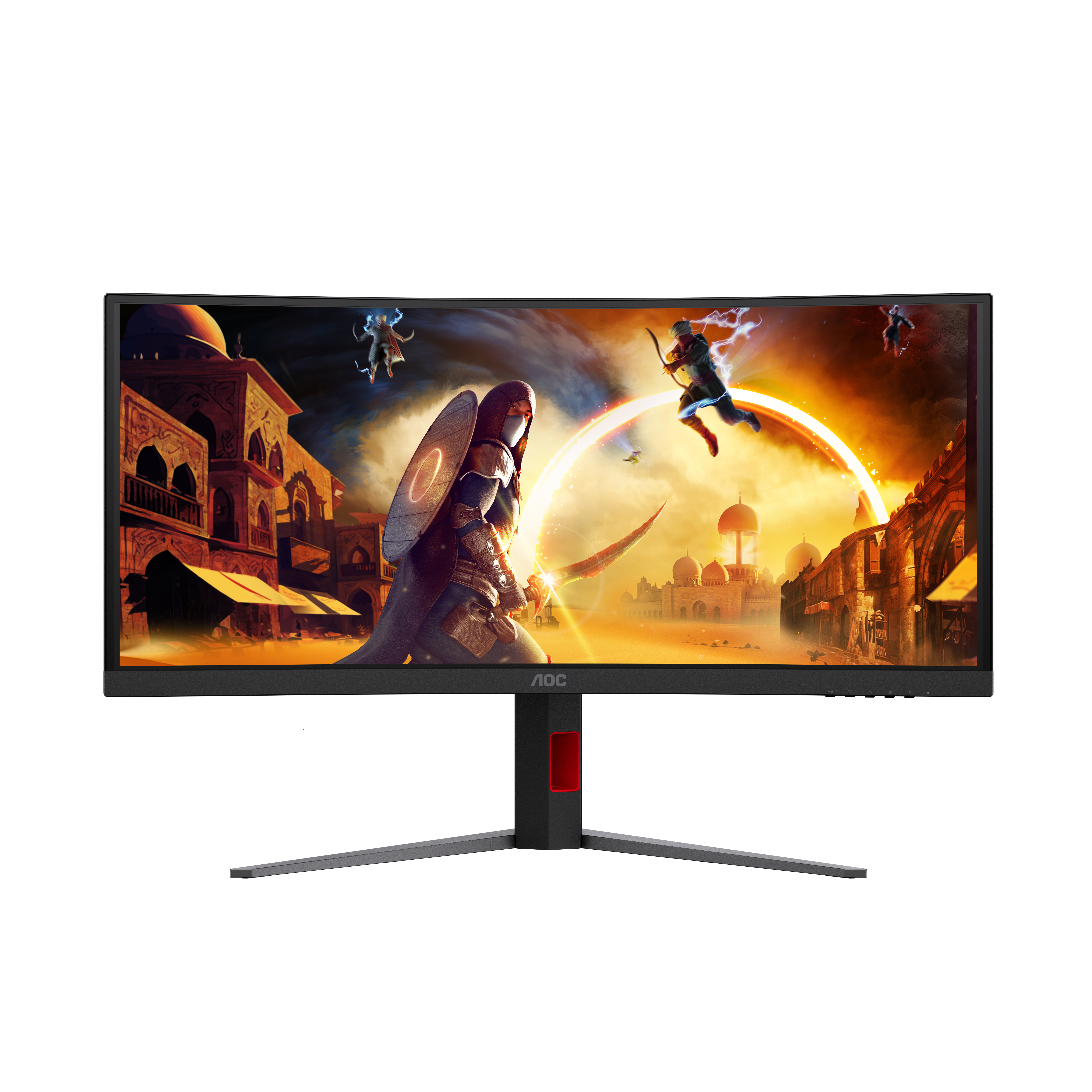 AOC G4 34” CU34G4CA computer monitor 86.4 cm (34″) 3440 x 1440 pixels Black, Red image 6