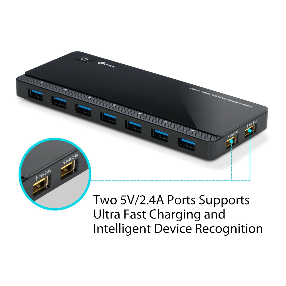 TP-Link UH720 USB 3.2 Gen 1 (3.1 Gen 1) Micro-B 5000 Mbit/s Black – image 3