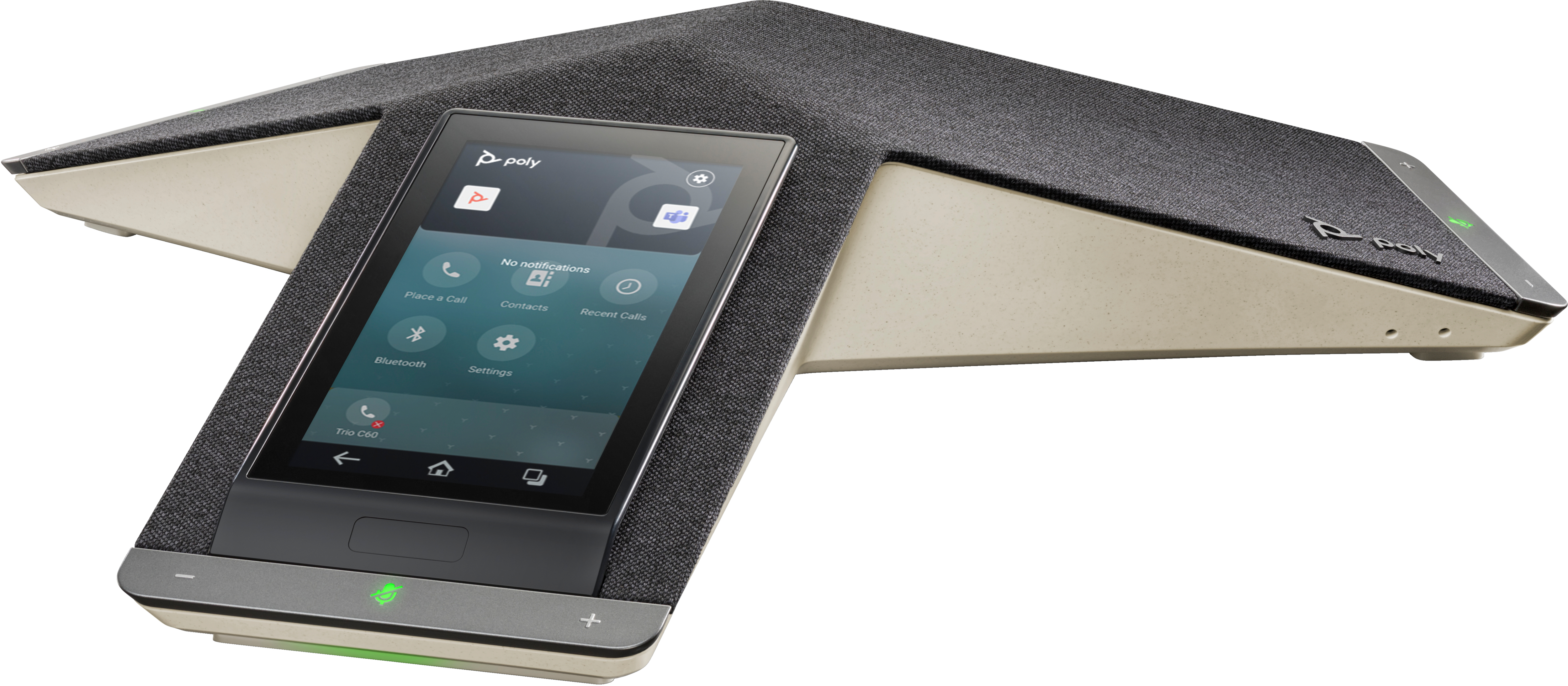 HP Poly Trio C60 IP Conference Phone Full Radio and PoE-enabled. Product colour: Black, Display resolution: 720 x 1280 pix