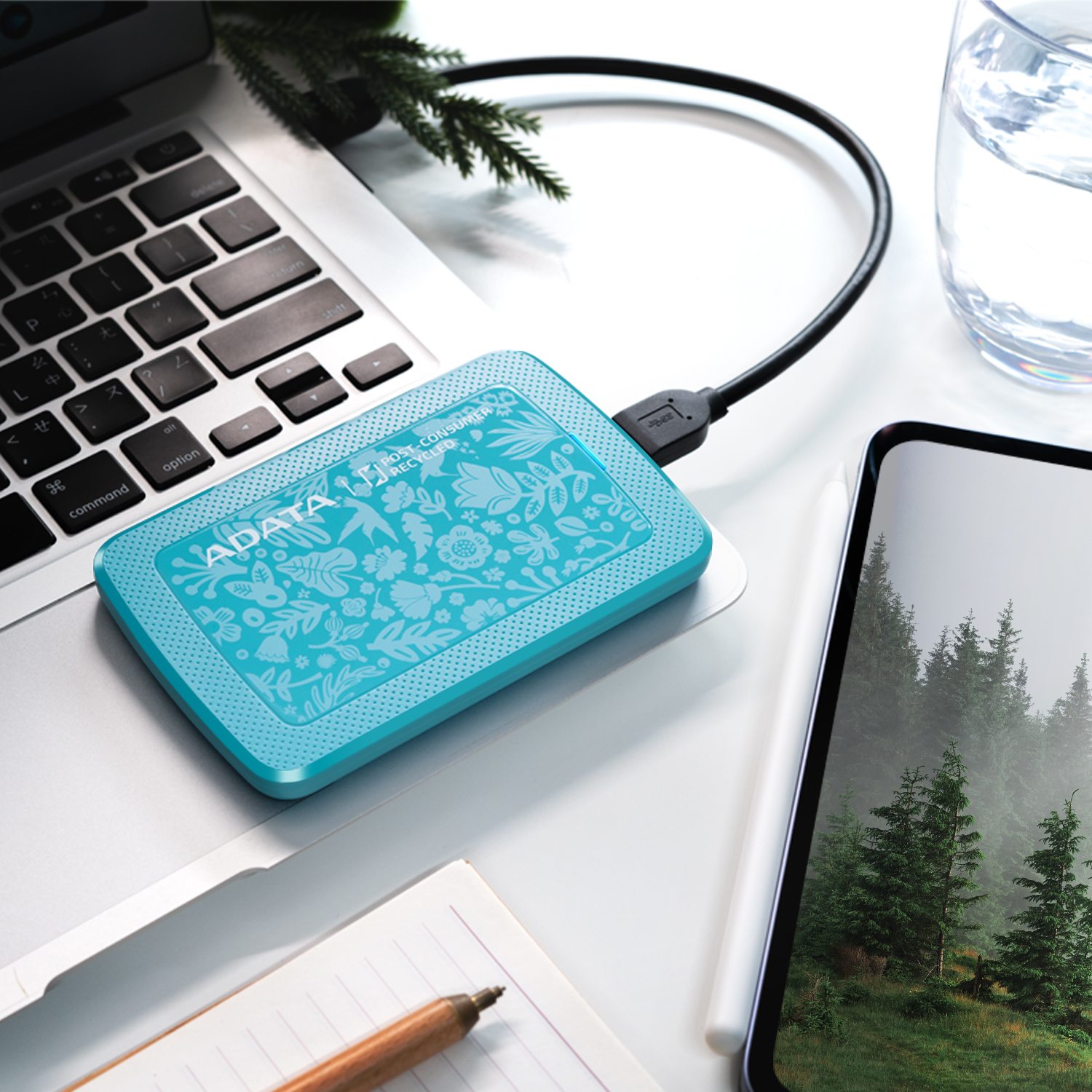 Disco Duro Externo ADATA HC300 ECO - 1TB - USB 3.2 - Verde - AHC300E-1TU31-CGN Disco Duro Externo ADATA HC300 ECO - 1TB - USB 3.2 - Verde - AHC300E-1TU31-CGN