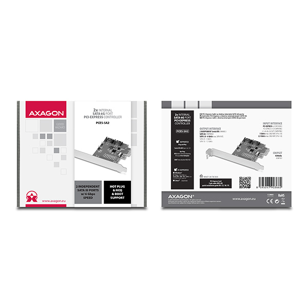 Axagon PCES-SA2 interface cards/adapter Internal SATA – image 8