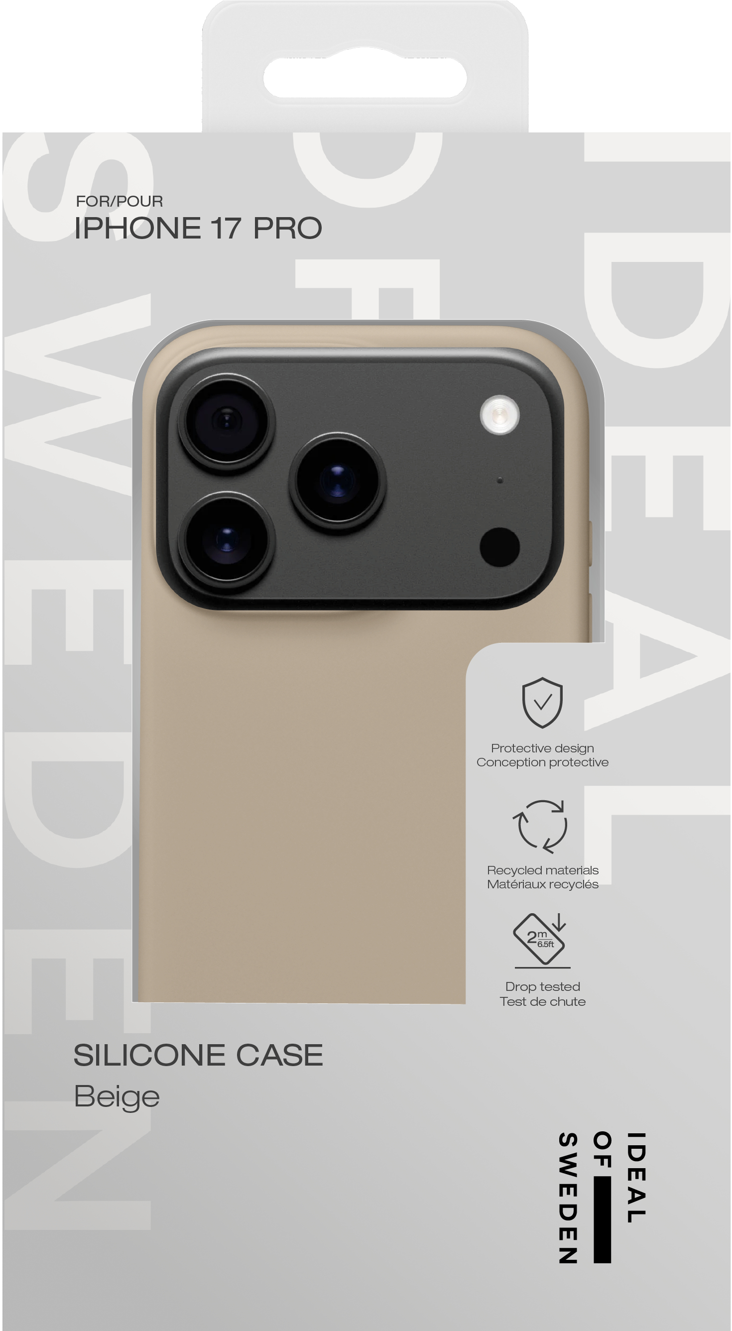 iDeal of Sweden Silicone Case iPhone 17 Pro Beige – image 3