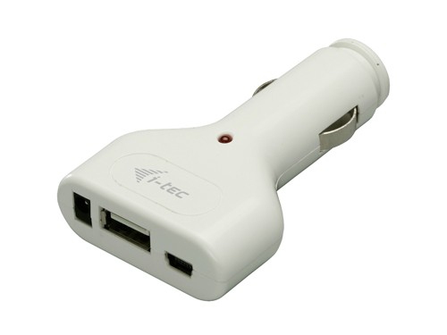 i-tec CHARGER-CAR mobile device charger Mobile phone, MP3, MP4, PDA White Cigar lighter Auto – image 1
