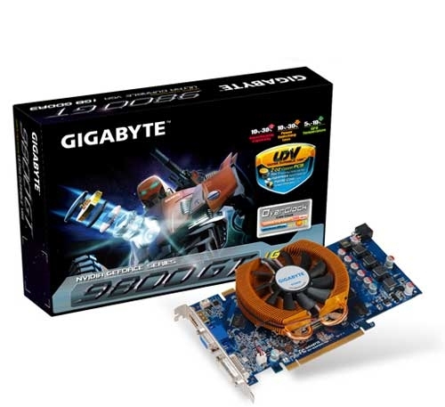 GIGABYTE GV-N98TOC-1GI graphics card GeForce 9800 GT