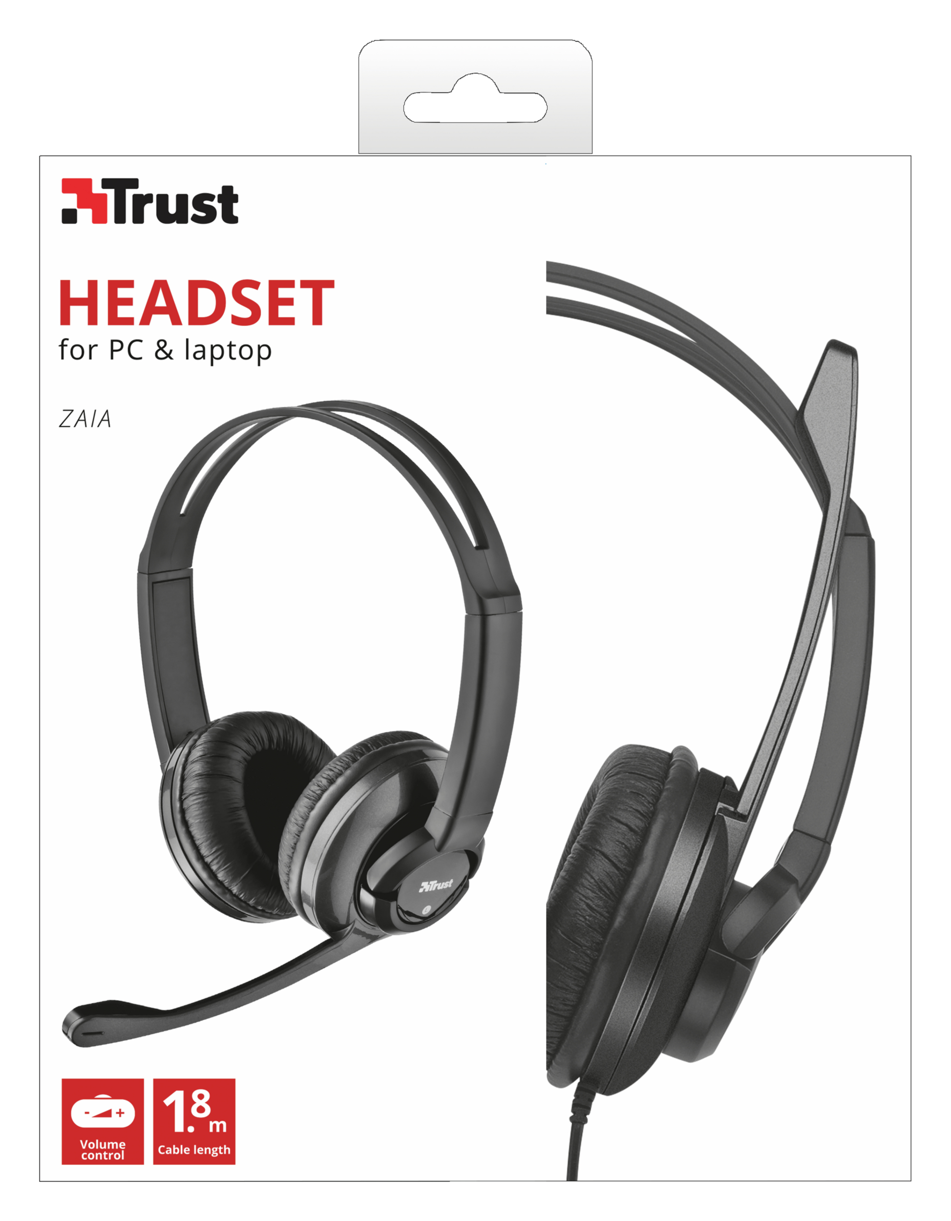 Trust 21659 headphones/headset Wired Head-band Calls/Music Black – image 2