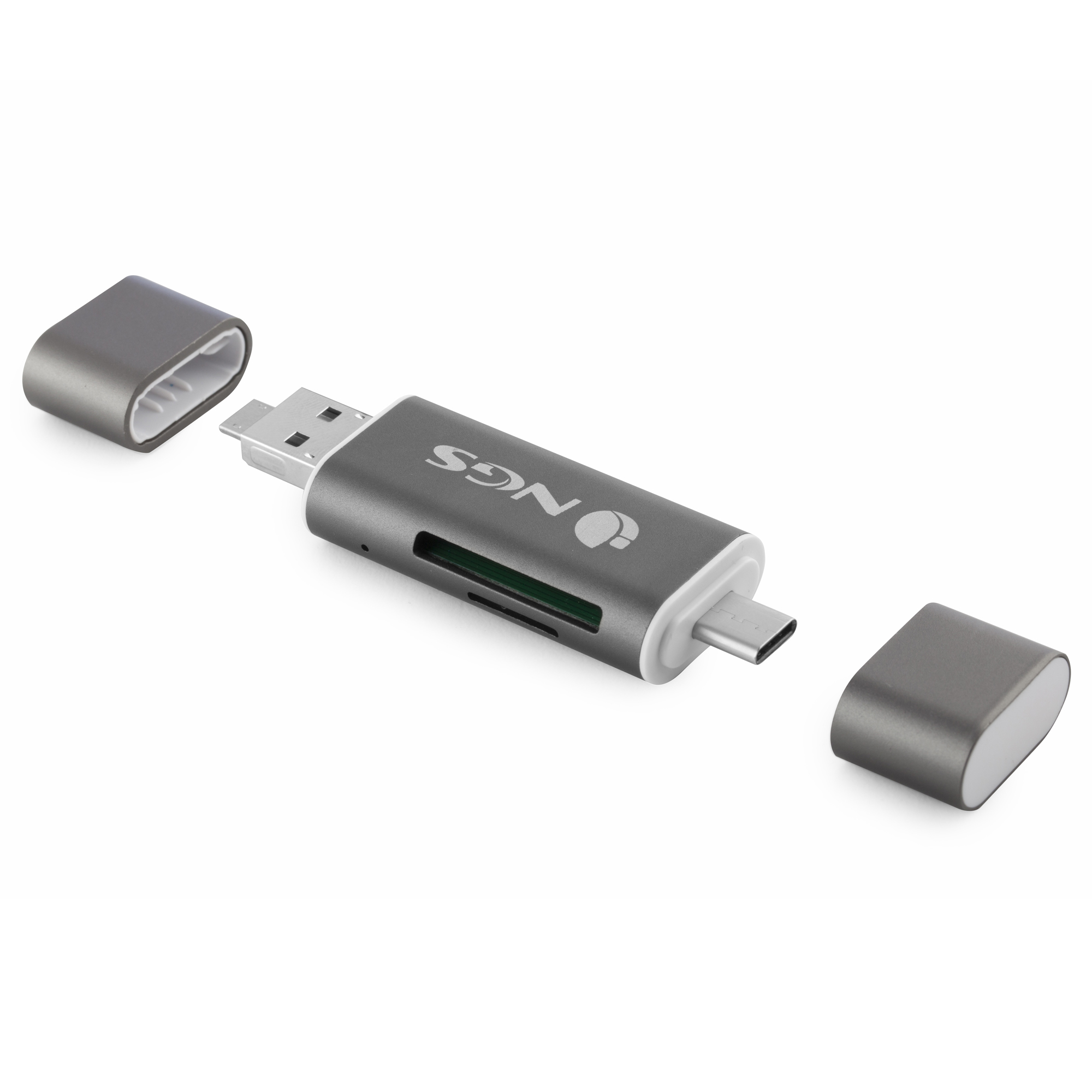 NGS ALLYREADER card reader USB/Micro-USB Grey, White – image 4