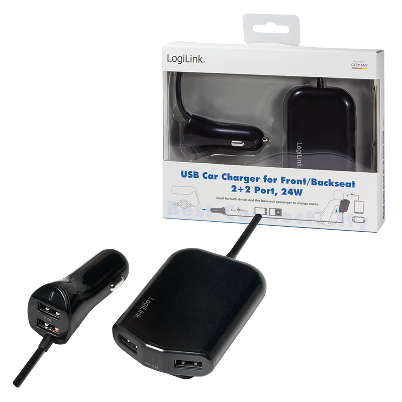LogiLink PA0149 mobile device charger Mobile phone, Power bank, Smartphone, Tablet Black Cigar lighter Auto – image 6