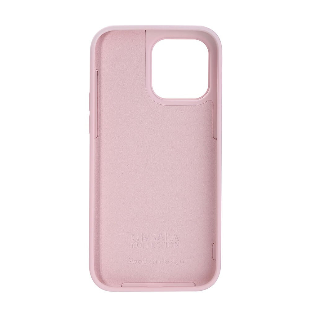 Onsala Phone Case Silicone Chalk Pink - iPhone 14 Pro Max – image 3