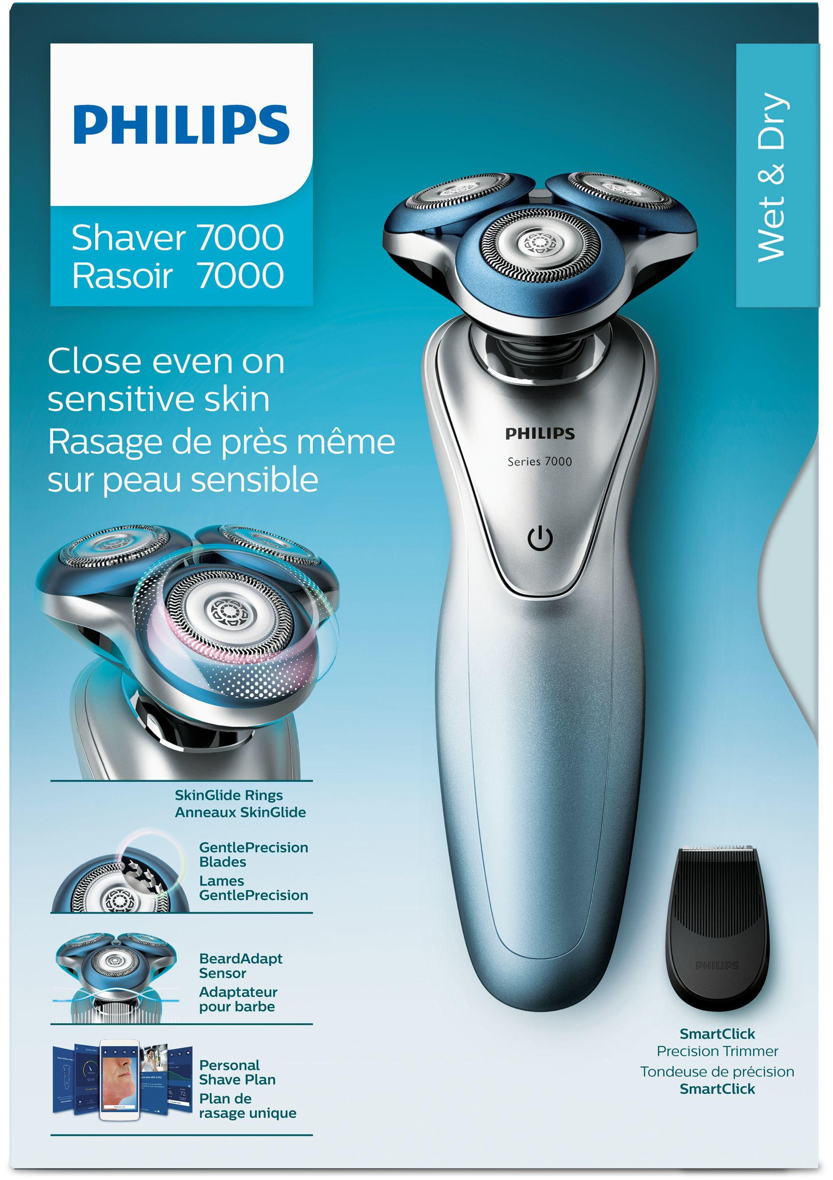 Philips SHAVER Series 7000 Wet and dry electric shaver S7910/16 – image 2