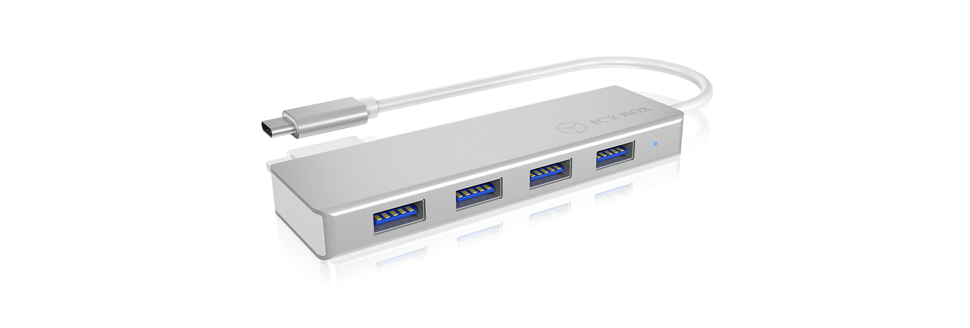 ICY BOX IB-HUB1425-C3 USB 3.2 Gen 1 (3.1 Gen 1) Type-C 5000 Mbit/s Silver – image 7