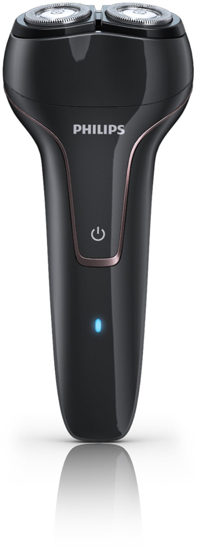 Philips PQ222/17 men's shaver Rotation shaver Black, Brown – image 1