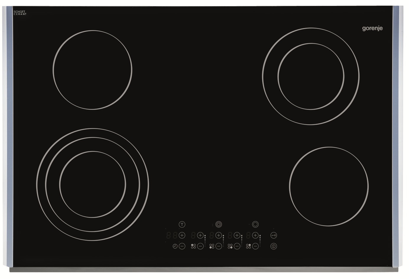 Gorenje ECT780AL hob Black Built-in Zone induction hob 4 zone(s)