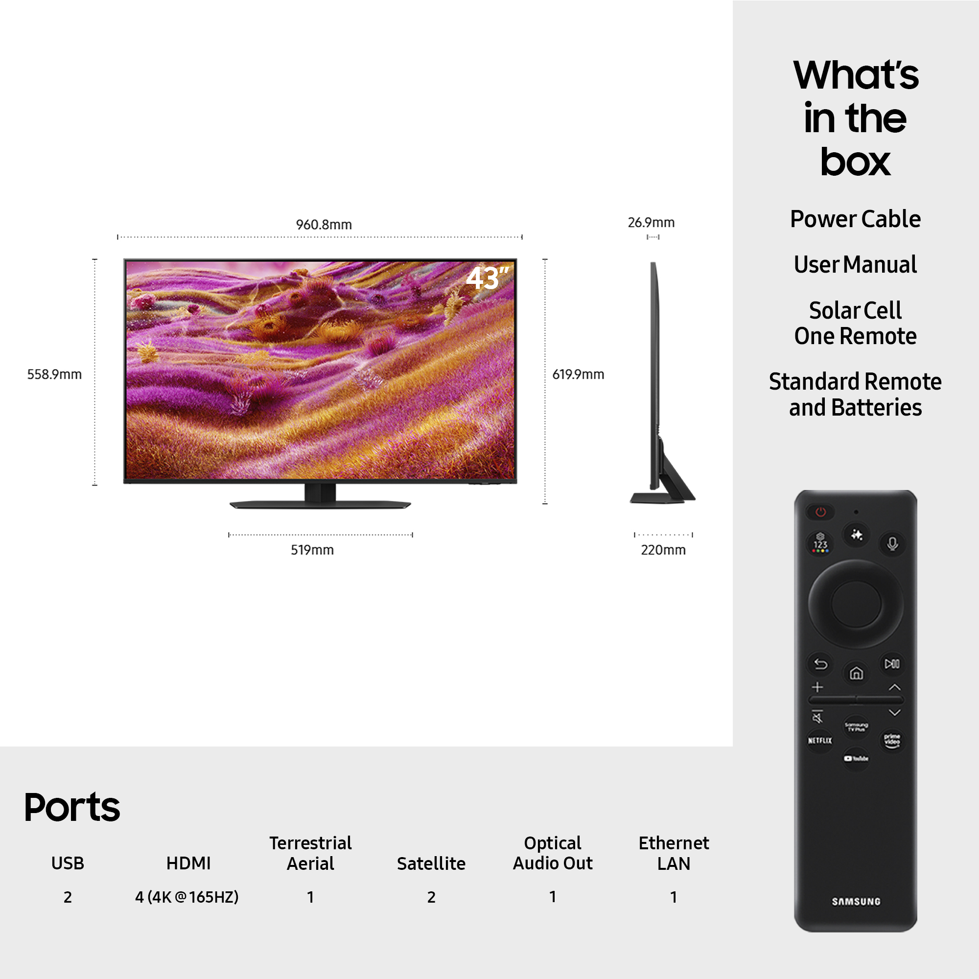 Samsung QE43QN90FATXXU TV – image 4