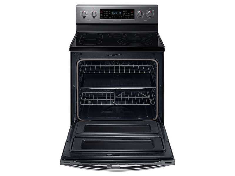 Samsung NE59J7850WG cooker Freestanding cooker Electric Black, Stainless steel – image 2