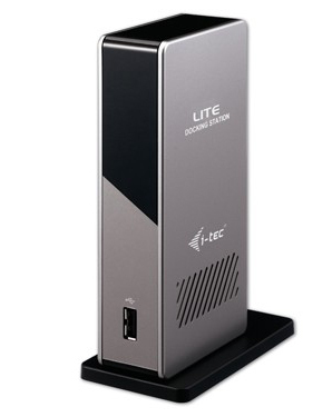 i-tec USBDVIDOCK-L laptop dock/port replicator Black – image 1