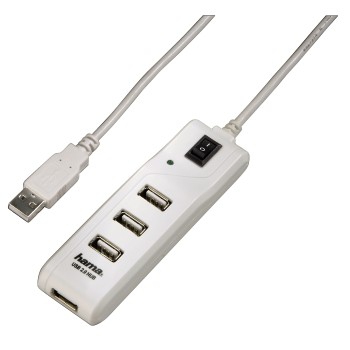 Hama 00054591 interface hub 480 Mbit/s White