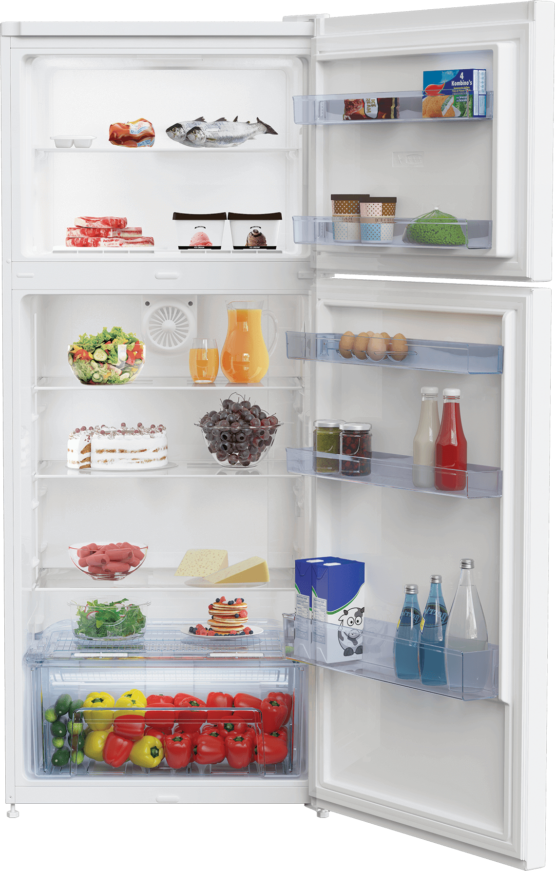 Beko RDSE450K20W fridge-freezer Freestanding – image 3