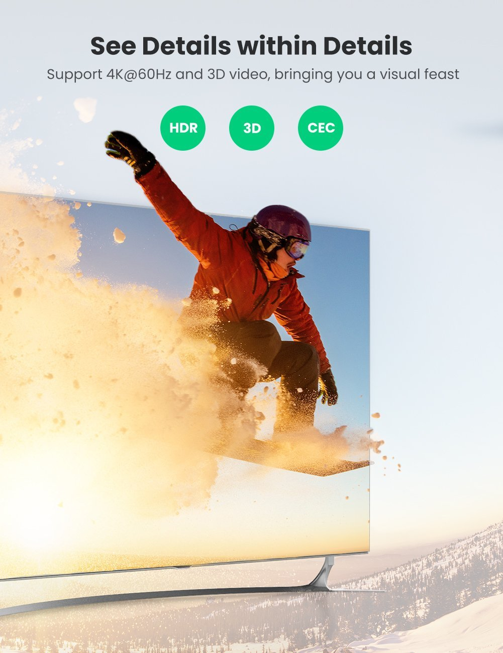 Ugreen 2 In 1 Out HDMI Switch – image 3