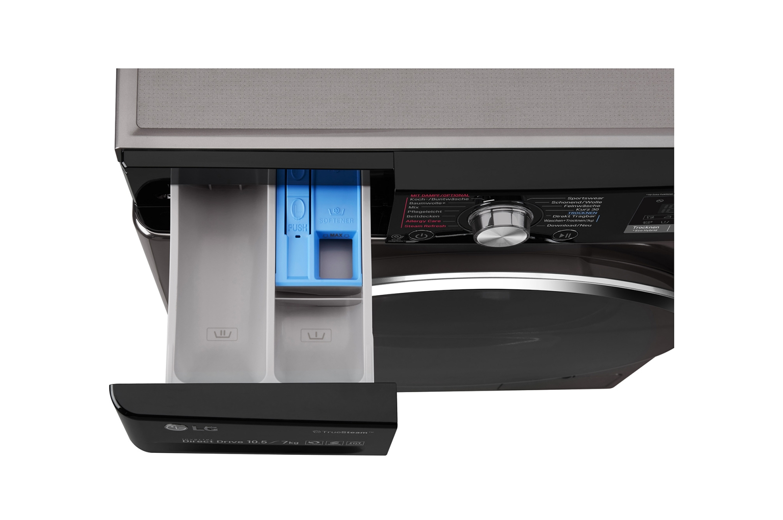 LG F14WD107TH6 washer dryer Freestanding Front-load Black, Stainless steel – image 6