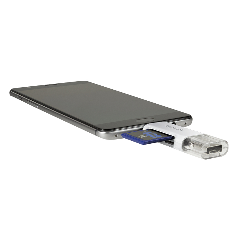 LogiLink CR0041 card reader USB-C/Micro-B/USB-A White – image 8