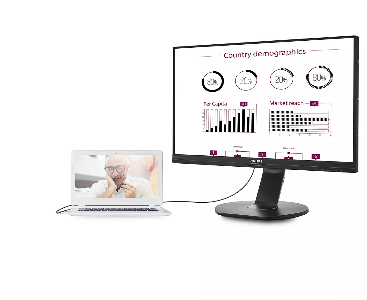 Philips Brilliance 241B7QUPEB/27 computer monitor – image 4