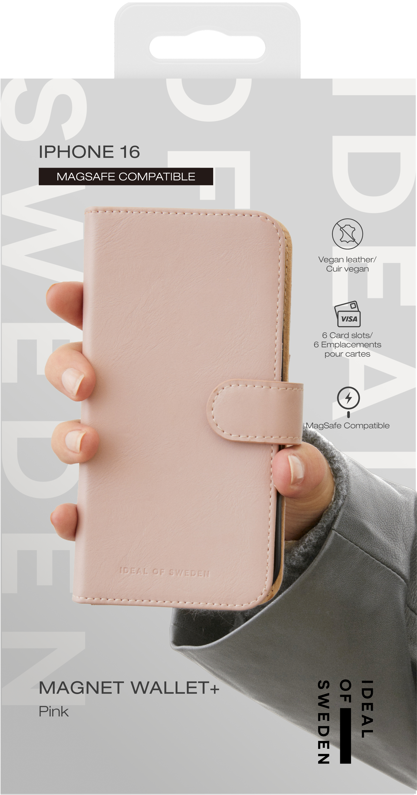 iDeal of Sweden Magnet Wallet+ MagSafe iPhone 16 Pink – image 5