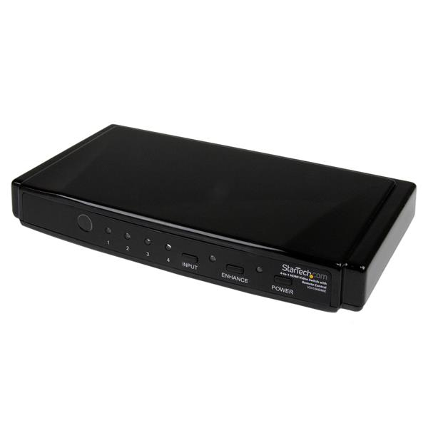 StarTech.com 4-to-1 HDMI® Video Switch with Remote Control – image 1