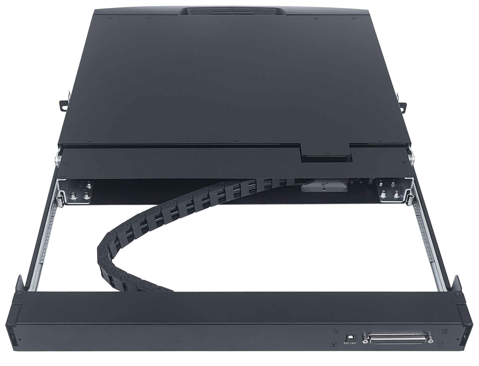 Intellinet Rackmount 19" LCD DVI Console, 19-Inch LCD Panel, 1U, DVI, Modular system, German Layout (Euro 2-pin plug) – image 6
