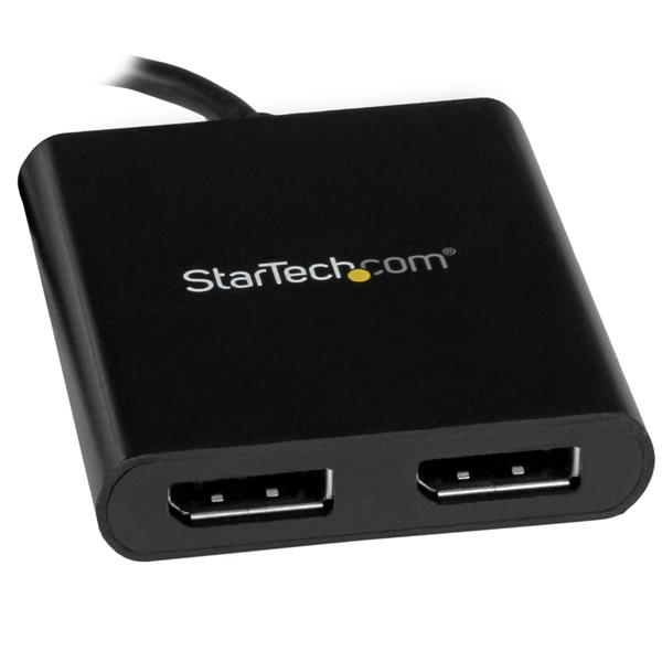 StarTech.com USB-C to Dual DisplayPort 1.2 Adapter, USB Type-C Multi-Monitor MST Hub, Dual 4K – image 3