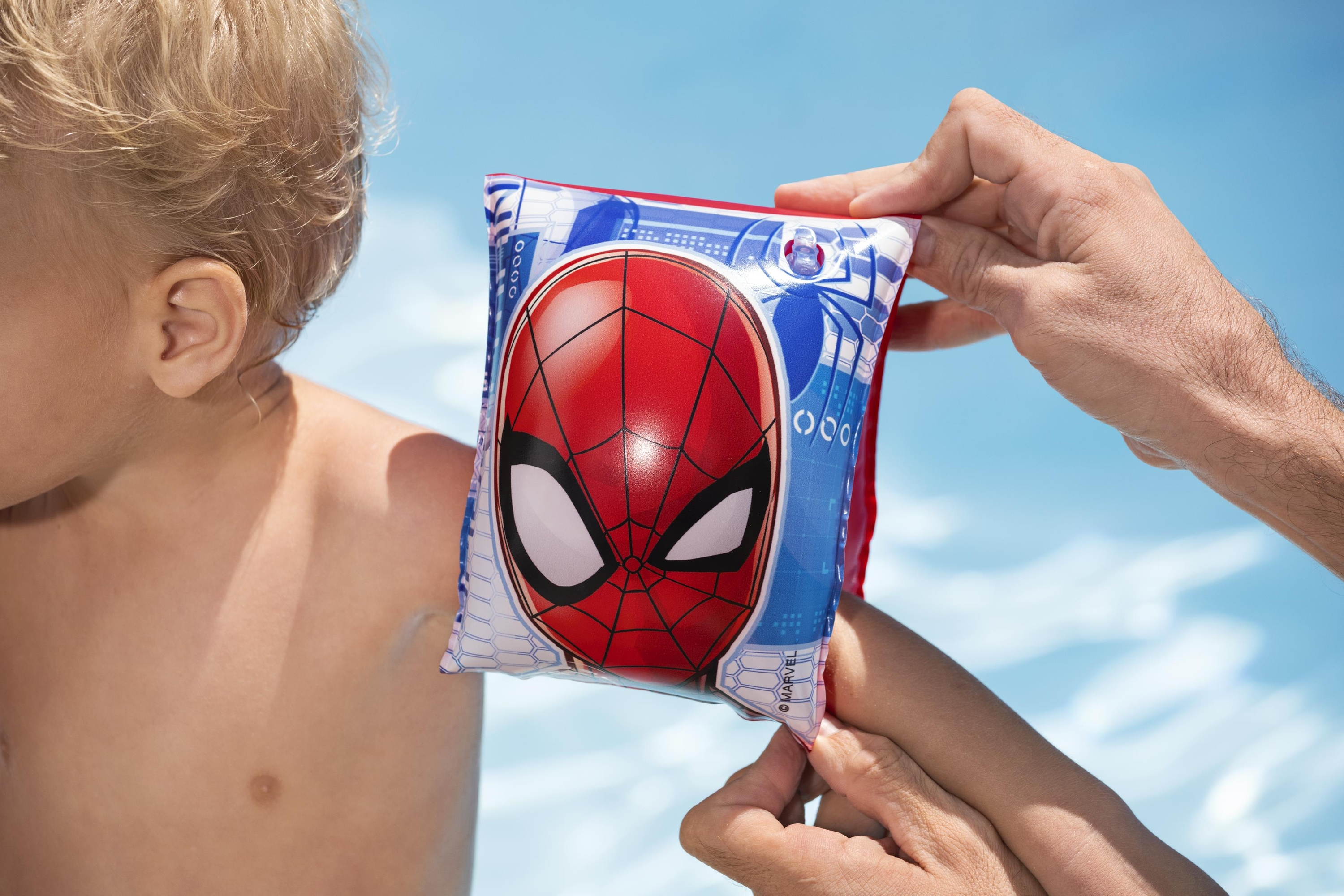 عکس بازوبند شنا کودک بست‌وی مدل Spider-Man 98001، پی‌وی‌سی، مناسب 3-6 سال