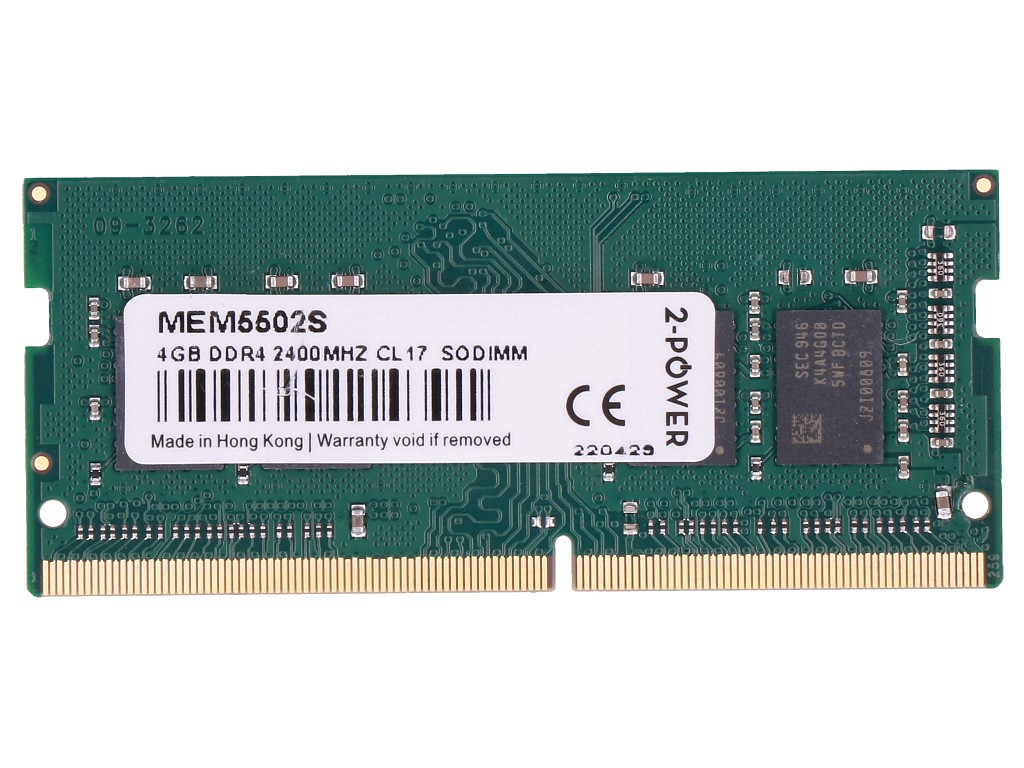 2-Power MEM5502S memory module DDR4 260-pin SO-DIMM