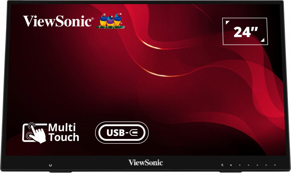Viewsonic ID2456 computer monitor 60.5 cm (23.8″) 1920 x 1080 pixels Full HD LED Touchscreen Table Black image 15