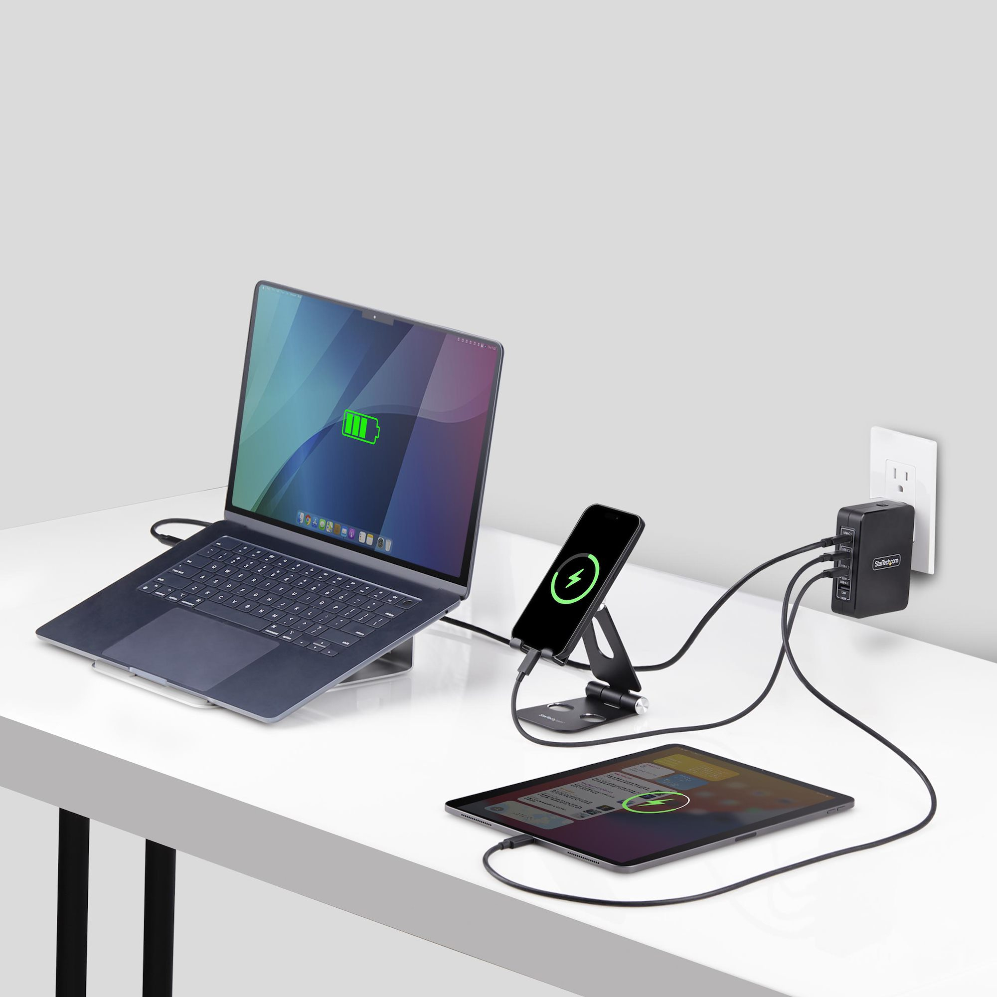 Resim StarTech.com 3114GCN-WALL-CHARGER 140W USB-C PD 3.1 GaN Duvar Şarj Cihazı