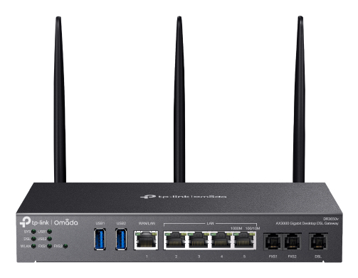 TP-Link Omada AX3000 router wireless Gigabit Ethernet Dual-band (2.4 GHz/5 GHz) Nero